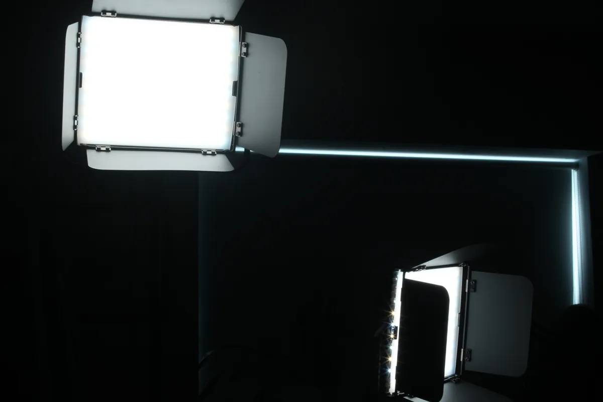Professional studio lighting setup